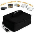 thumbnail image 4 of Hot Logic Mini Portable Oven, Food Warmer Electric Lunch Box with Wall Plug, Mini Personal Heated Box for Cooking and Reheating Meals in Office, Travel, Potlucks, Hotel, Home Kitchen (Black), 4 of 5