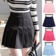 thumbnail image 2 of Girls Women High Waisted Plain Pleated Skirt Skater Tennis School Uniforms A-line Mini Skirt WithPink Skirt PantsXS, 2 of 5