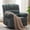 Green, variant on ParlorDream Oversized Swivel Rocker Recliner, 360° Swivel, Manual Recline, 350lbs Capacity,Brown