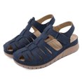 thumbnail image 5 of Puntoco Women'S Sandals Clearance,Women'S Ladies Casual Hollow Out Platforms Shoes Wedges Sandals Blue, 5 of 9