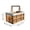 Coffee, variant on Tarmeek Folding Picnic Basket Wicker Handwoven Storage Bin for Outdoor Camping Tailgate Grocery Shopping Trunk Organizer Hamper, Green