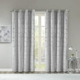 thumbnail image 5 of Intelligent Design Raina Total Blackout Metallic Print Grommet Top Curtain Panel, 5 of 16