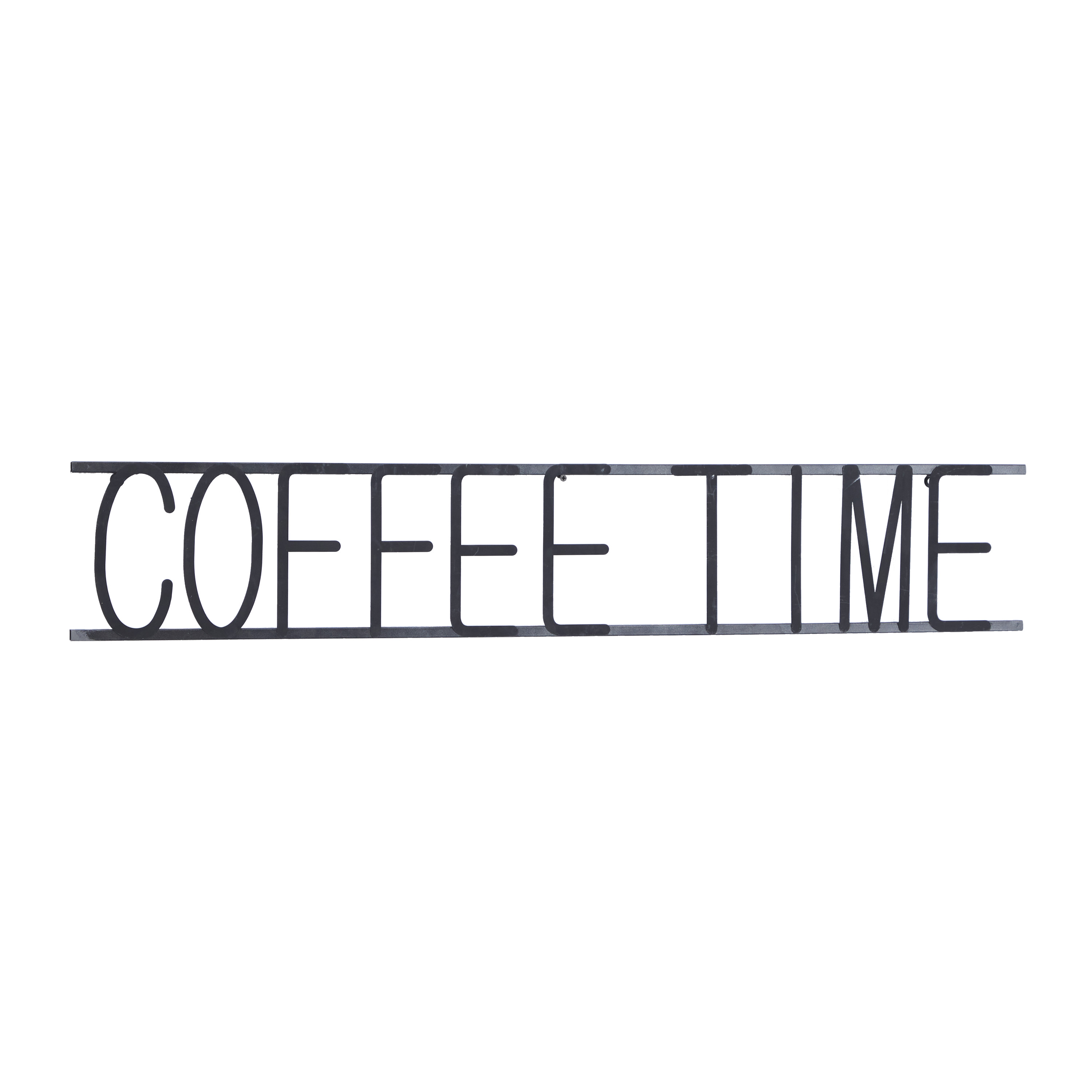 DecMode 1"W, 8"H Metal Modern Wall Decor, Black, 1-Piece