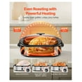 thumbnail image 3 of 14QT Roaster Oven, Electric Turkey Roaster Pan with Self-Basting Lid & Rack, 150-450°F Adjustable Temp, Defrost/Warm, Fits up to 18lb Turkey, Holiday Dinner Roaster, 3 of 9