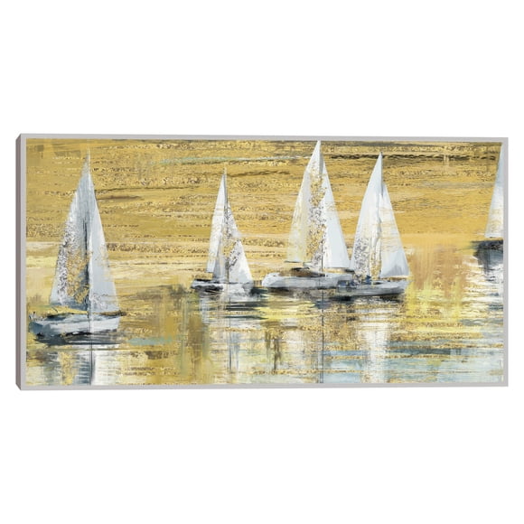 Cuadro Decorativo - vela dorada Jr Impresión en canvas, estrechado