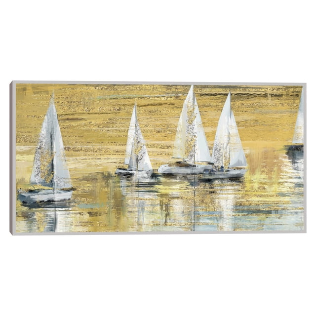 Cuadro Decorativo - vela dorada Jr Impresión en canvas, estrechado