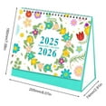 AQITTI Home Calendar 2025 Desk Calendar Desktop Calendar 18 Months Desktop Calendar Standing Fl