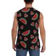 thumbnail image 4 of Fotbe Watermelon Men's Camiseta sin Mangas Estampada para Hombres, Playera Casual para Gimnasio, Entrenamiento, Playa-Small, 4 of 7