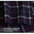 thumbnail image 6 of RUVANTI Flannel Sheets King Size - 100% Cotton Brushed King Size Sheets Set - Deep Pockets 16 Inches Bed Sheets - All Seasons Breathable & Extra Soft - Warm & Cozy, 4 Piece, Yankees Blue, 6 of 8