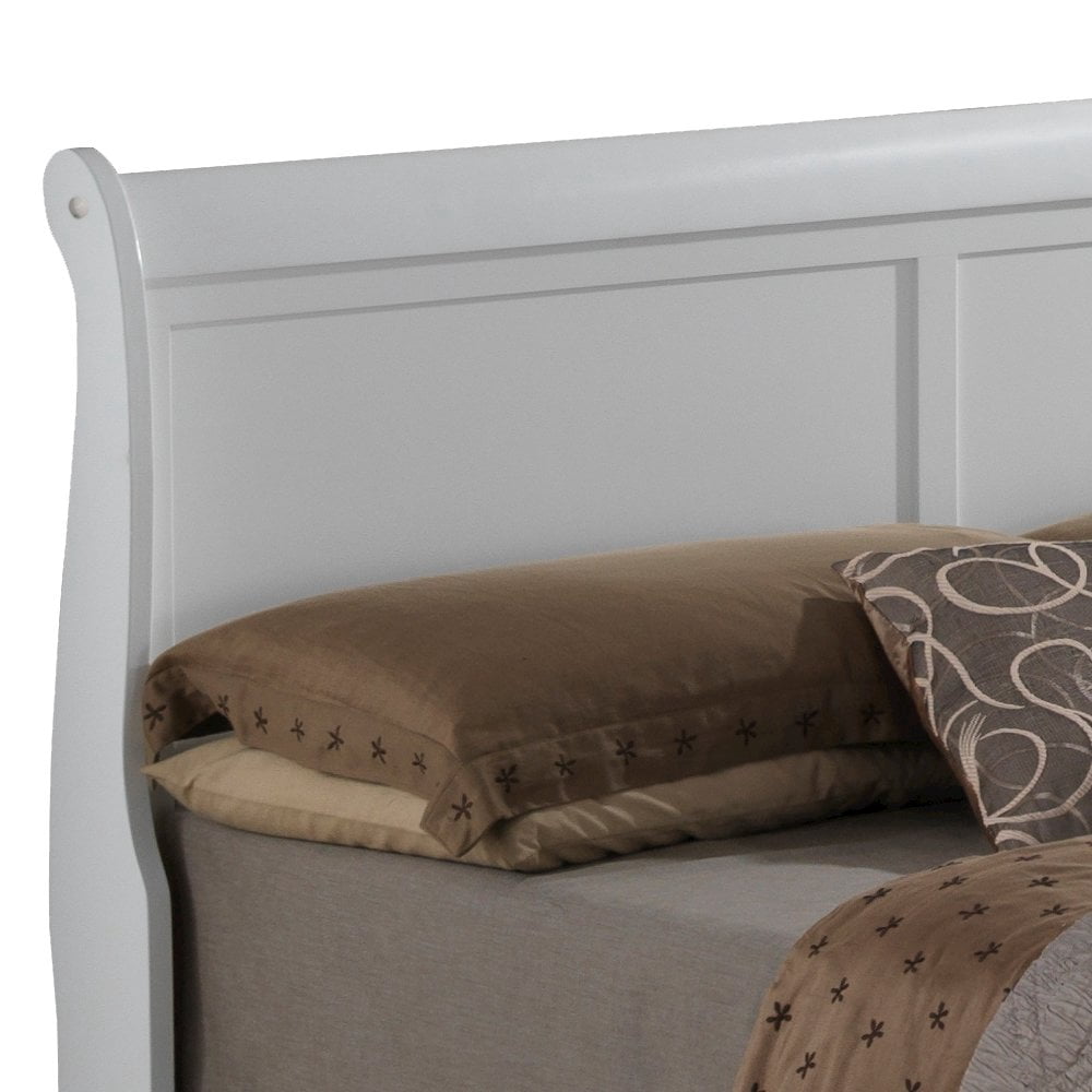 Glory Furniture Louis Phillipe Full Bed in White Color