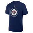 thumbnail image 2 of Men's Fanatics Kyle Connor Navy Winnipeg Jets Authentic Stack Name & Number T-Shirt, 2 of 3
