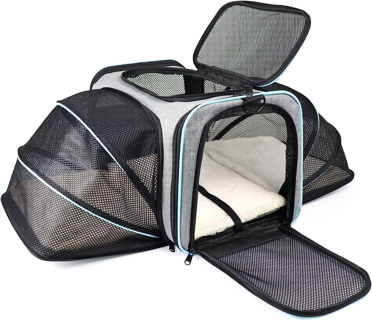 Pet Carrier Airline Approved,Cat Carrier,4 Side Expandable Soft Sided