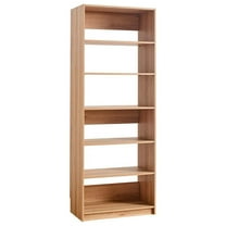Prosper 32" Oak Wood Walk-in Closet with Five Shelves