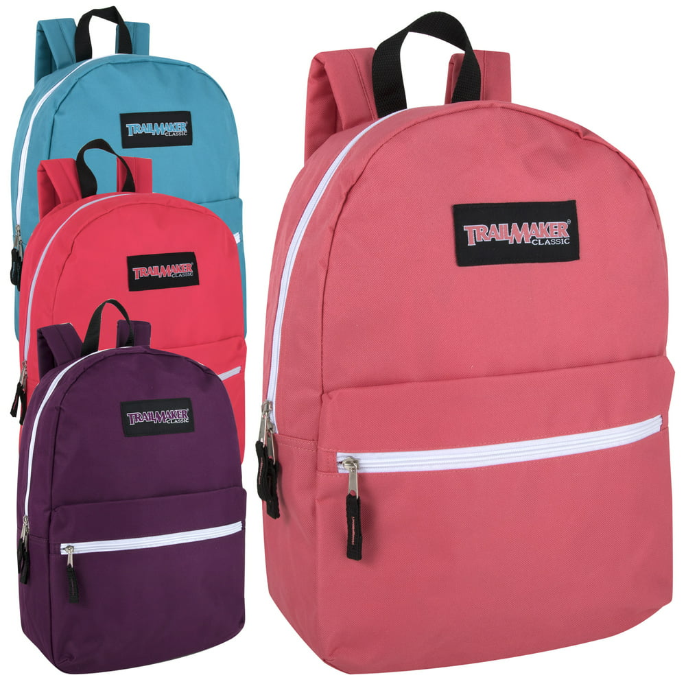 Trailmaker - 24 Pack- Classic 17 Inch Backpacks in Bulk Wholesale Back ...
