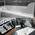 thumbnail image 4 of 2Pcs Removable Shower Splash Guard, 9.25 x 9.25 Inch, Silicone Base, Waterproof Self-Adhesive Shower Corner Guard to Prevent Shower Water from Splashing Out, Suitable for Most Bathtubs, 4 of 7