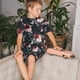 thumbnail image 4 of Balery Watercolor Floral Conjunto de Pijama Infantil de Manga Corta con Estampado – Ropa de Dormir de Algodón Suave-Small, 4 of 6