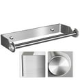 thumbnail image 1 of serony Stainless Steel Paper Towel Holder Punch-Free Towel Rack Wall Mounted Roll Paper Stand for Bathroom Kitchen, 1 of 9