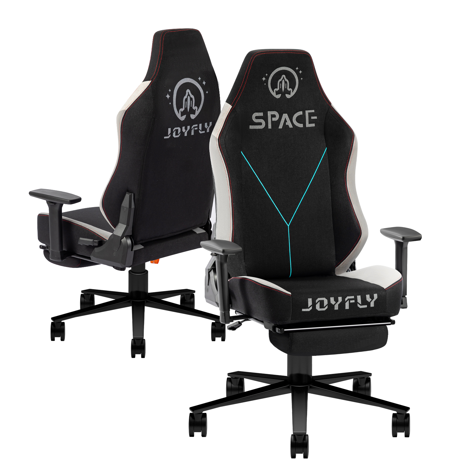 JOYFLY Gaming Chair, Computer Chair with Adjustable Footrest