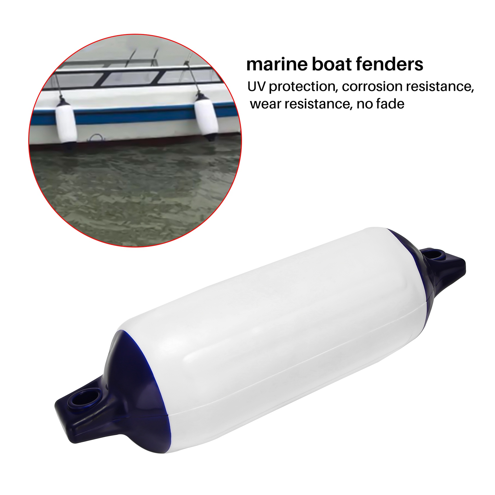 Boat Fender 3PCS Inflatable Boat Fender PVC Boat Anchor Bumper Marine