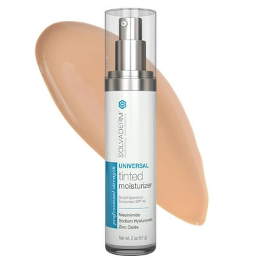 Solvaderm Universal Tinted Moisturizer with SPF 46 - Hydrating, Antioxidant-Rich Daily Moisturizer for All Skin Tones