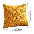 thumbnail image 4 of Halloween Pillow Covers 18x18 Fall Thanksgiving Pumpkin Throw Pillow Cases, Watercolor Maple Leaf Decorative Couch Pillow Covers for Sofa Living Room, Linen Blend Fall Decor by OVFUIZ, 4 of 8