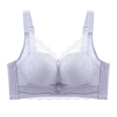 New & Trending  Hollow Out Bra  Comfortable Underwire Free  Breathable Seamless  For Women  Supportive Bralette  Nursing Bras  Everyday Wear  Everyday Bras | Purple S  Sopatenor