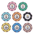 thumbnail image 3 of Clay Casino Poker Fichas Mahjong Board Juego Contadores 43mm 100 Dollar Sunnimix Fichas de póker, 3 of 8