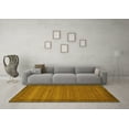 thumbnail image 3 of Ahgly Company Indoor Square Abstract Yellow Contemporary Area Rugs, 5' Square, 3 of 4