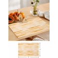 thumbnail image 6 of Solid Orange Color Placemats Set of 4,Washable Woven Burlap Cloth Fabric Placemat for Square/Rectangle/Round/Oval Dining Table,Easy Clean Place Mats for Toddlers,Kids Modern Geometric Abstract Stripes, 6 of 6