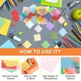 thumbnail image 4 of Uxcell 6000Pcs Colored Tissue Paper Squares, 1x1 Inch 30 Assorted Colors Bleeding Tissue Paper Crepe Small Square Art Paper for Crafts, 4 of 6