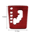 thumbnail image 6 of NIBOLOG Gear Panel Sticker - Self-adhesive Decorative Carbon Fiber Car Gear Shift Panel Side Strip for Forester, 6 of 8