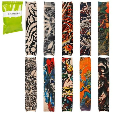 bmc cool 10pc fake temporary tattoo sleeves body art arm stockings bmc cool 10pc fake temporary tattoo sleeves body art arm stockings