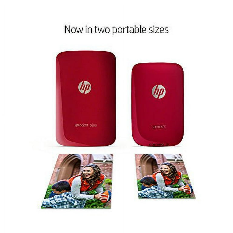 HP Sprocket Portable 2x3 Instant Photo Printer (Lilac) with HP Sprocket  2x3 Premium Zink Sticky Back Photo Paper (50 Sheets)