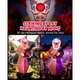 thumbnail image 5 of Areker 12FT Chainsaw Killer Clown Halloween Inflatable Decorations,Halloween Yard inflatable with PIR Motion-Activated Scream,for Patio Lawn Party Outdoor Decor, 5 of 9