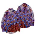 thumbnail image 4 of Camisas De Franela Para Hombre Camisa de manga larga para hombre Feather Series con cuello casual disponible en varios colores (Purple, XS), 4 of 6