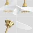 thumbnail image 3 of LiviNest 60 Inch Modern Ceiling Fan: 65% More Efficient &amp; <35dB Quiet - 6-Speed Reversible DC Motor for Large Living Room Bedroom - Remote Control with 3 Adjustable Downrods, 3 of 6
