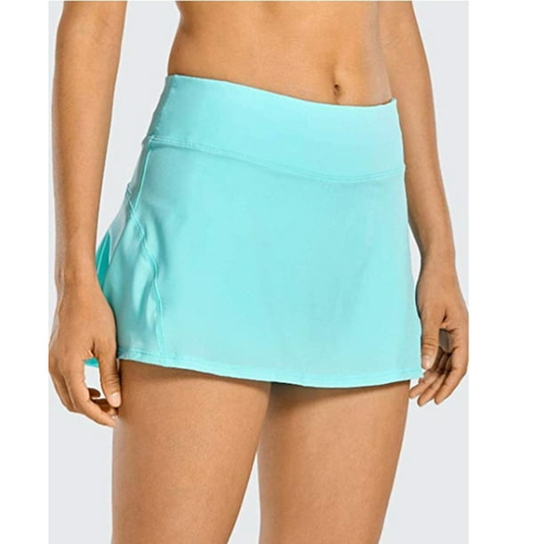 Women's Quick-Dry Athletic Tennis Skirts Volleyball Shorts Mid-Waisted  Pleated Skirts Sport Skort with Pocket (Blue,XL) - Walmart.com