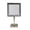 Brushed Nickel, variant on Square Freestanding Led 5X Magnified Mirror