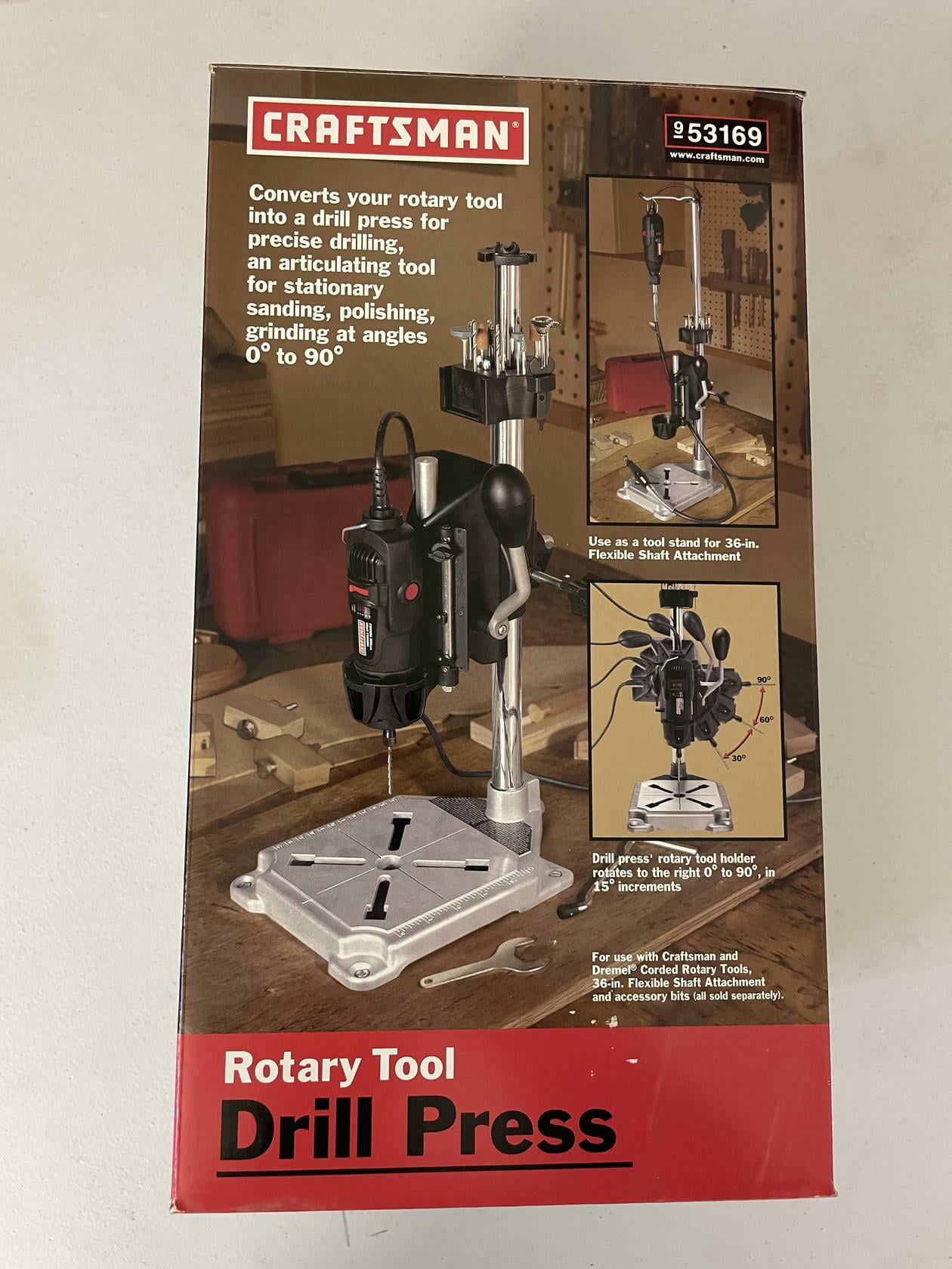 Rotary Tool Drill Press, Tool & Shaft Holder -