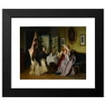 thumbnail image 2 of Jean Carolus 14x12 Black Modern Framed Museum Art Print Titled - The Eavesdropper (&nbsp;1880), 2 of 5