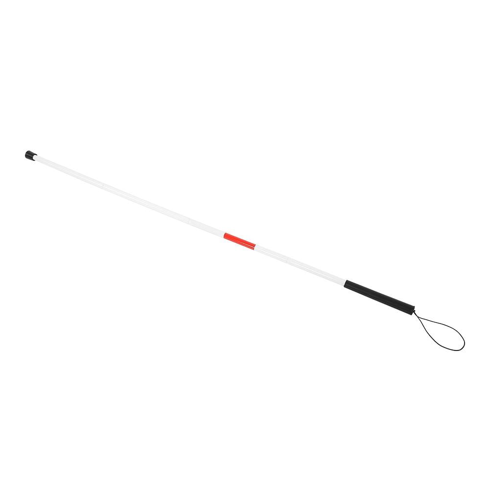 Tebru Folding Foldable Reflective Cane Crutch Portable Anti-Shock Guide Walking Stick Blind People,Walking Stick, Guide Walking Stick