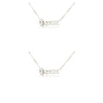 thumbnail image 3 of Qarigey Collar del zodiaco con tarjeta de visualización Colgante de cadena de joyería Sagitario oro Géminis Plata 2piezas Qarigey CBP222048, 3 of 6