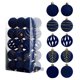 thumbnail image 1 of 30 Pcs Velvet Christmas Balls Flocked Plastic Balls Xmas Tree Ornaments,Christmas Tree Decoration Balls,Set of 30 Velvet Flocked Ornaments for Xmas,Red Velvet Flocked Balls Xmas, 1 of 9