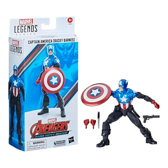 Figura de Acción Marvel Hasbro Legends Series Capitan America 60 aniv