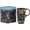 Black, variant on Topadorn Watercolor Pink Garden Floral Ceramic Travel Mug, 17oz, Wildflower Print, Spill-Resistant Lid, Microwave & Dishwasher Safe, Gift Boxed