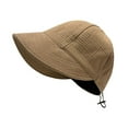 thumbnail image 2 of Summer Sun Hat Foldable Wide Brim Women Bucket Hat Girl Lady UV Protection Adjustable Outdoor Beach Cap, 2 of 5
