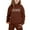 1-Coffee, variant on FUZHIQ Girls Outfit Sets Size ,Stylish Girls Outfits Set For Casual Winter Wear Trendy Printed Hooded Sweatshirt Ensemble For Ages 1 To 9 With Easy Care Instructions,8-9 Years