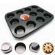 thumbnail image 5 of Antiadherente Mollete Al Carbono Galleta Magdalena Mol Agujeros Gris Gloria Mini Cake Pan, 5 of 8