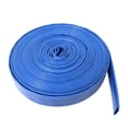 thumbnail image 2 of Gloxco 2 X 10 Ft Blue Lay Flat PVC Discharge Hose – Poly Cam & Groove Fittings 2 of 3