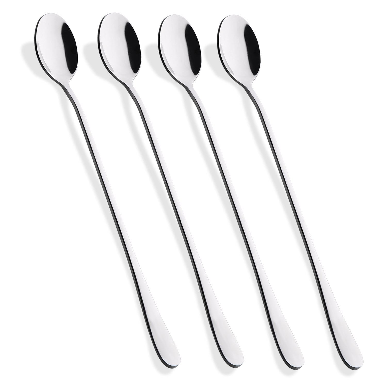 Flower Sugar Spoons 4.9 Inches for Demitasse Espresso Ice Cream and Tea Snamonkia Set of 16 Stainless Steel Dessert Spoons for Coffee Silver
